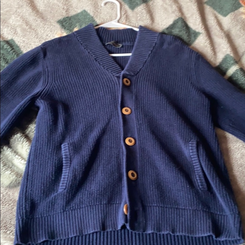 Express for Men Navy Cardigan (L)